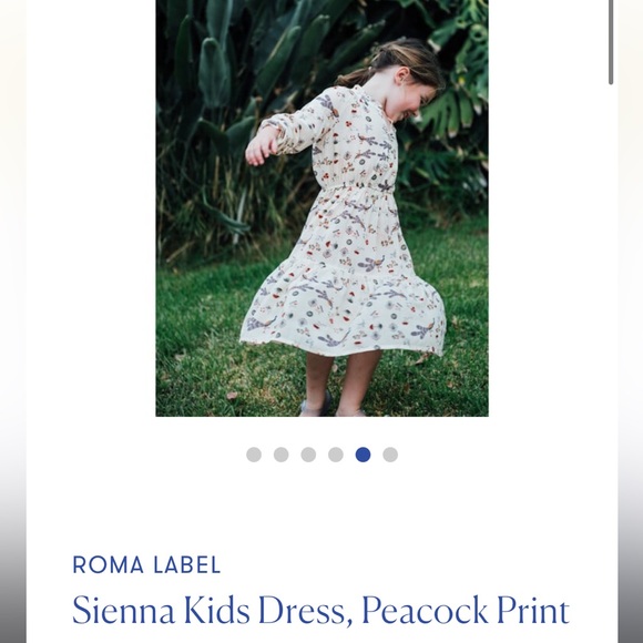 Roma Peakock Dress 2/3 - Picture 4 of 9